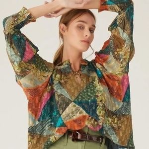 BRAND NEW Women's Chufy- Memories of Arizona Killa embellished blouse, size XS